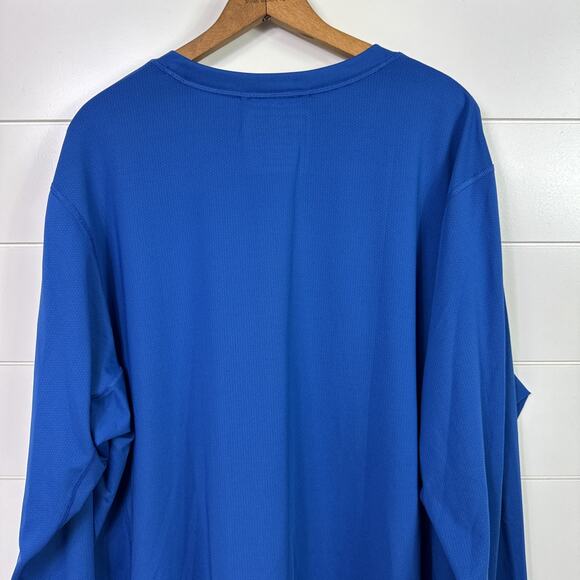 Duluth Trading Armachillo Sunperior UPF Long Sleeve Crewneck Shirt Blue sz 2XL - Picture 7 of 7